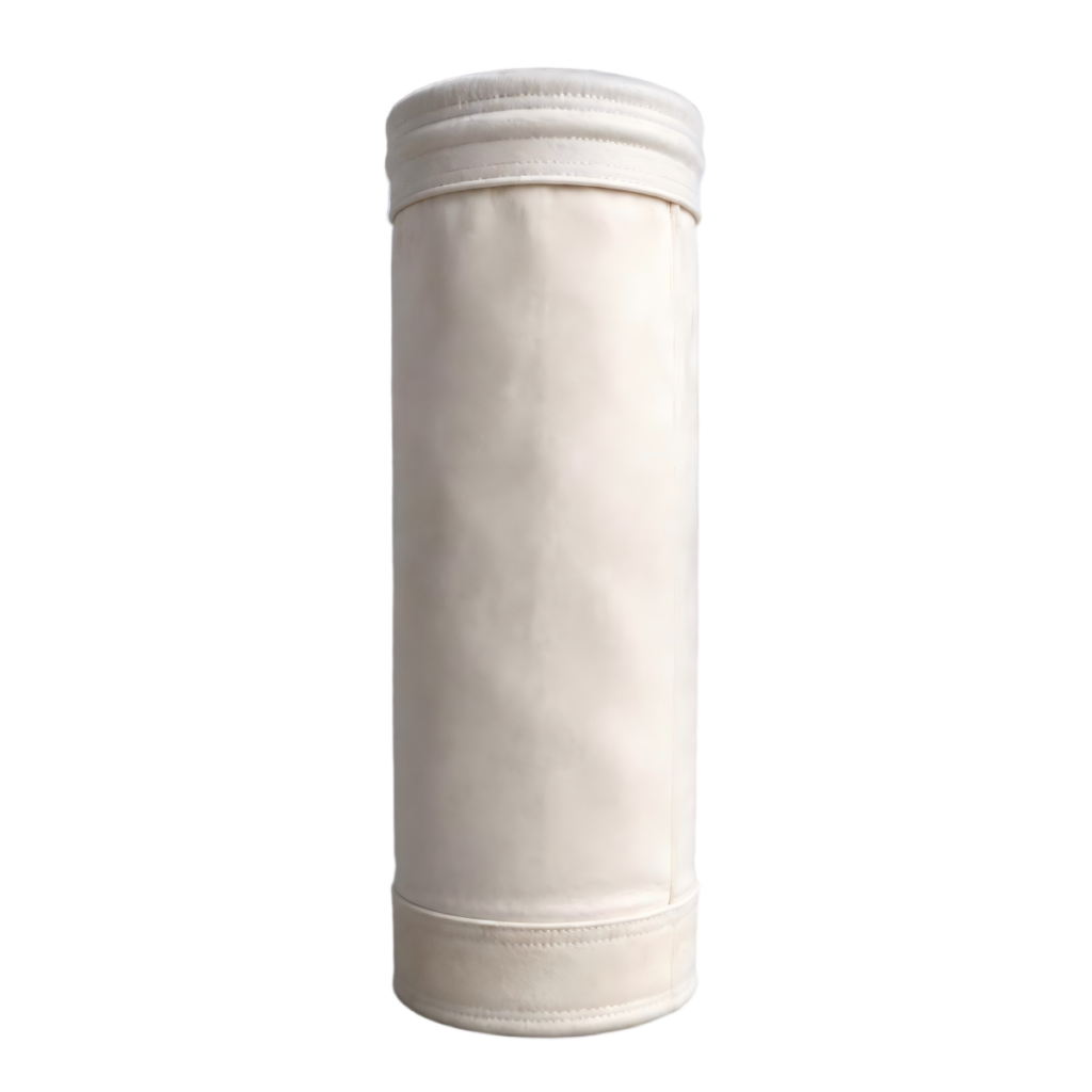 P84 needled felt filter bag for 240°C dust filtration 2.