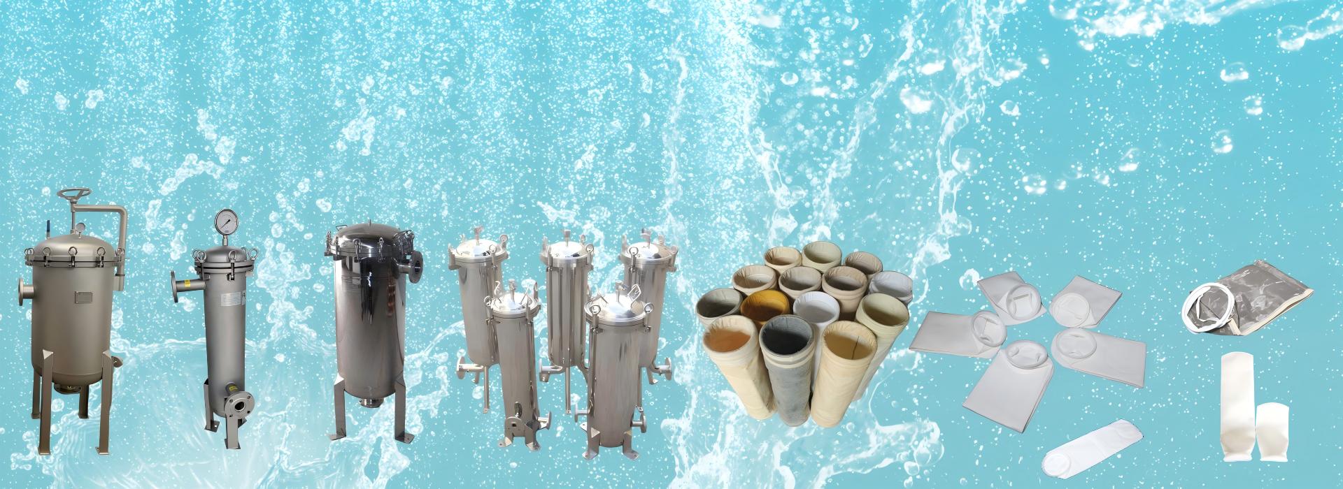 industrial filtration solutions with stainless steel filter housings and filter bags